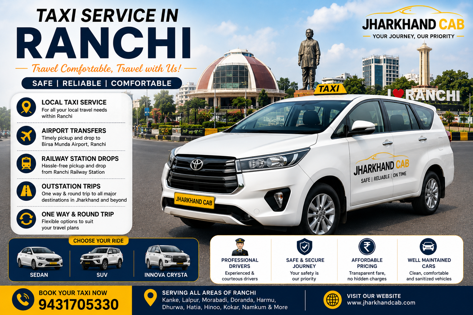 Taxi Service in Ranchi